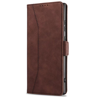 For Samsung Galaxy S24 Ultra Wallet Case Brown Colour Folio Flip Cover