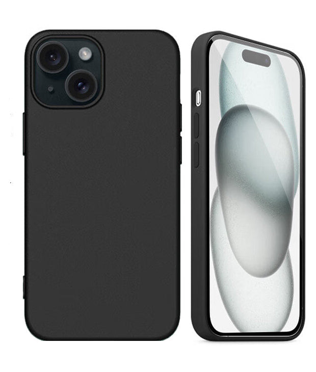 Silicone Case for iPhone 14 Plus,Black Cover