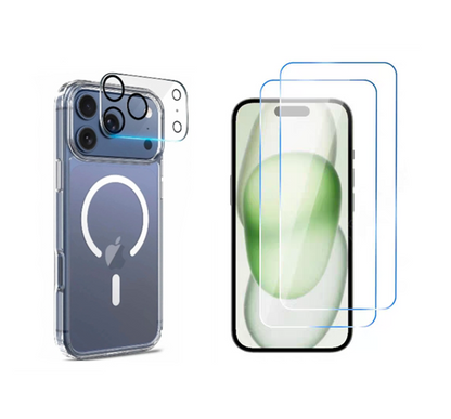 For iPhone 17 Pro Max Magsafe Clear Case+ 2  x Screen Protector + 1 x Camera Lens Protectors