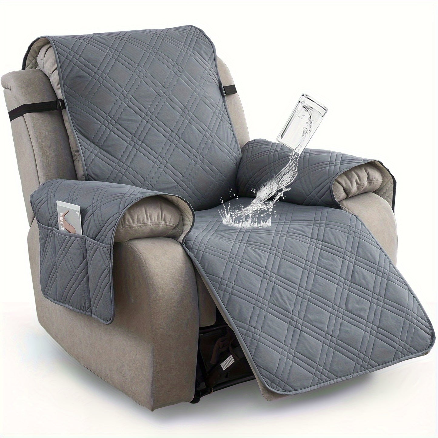 1pc Recliner Chair Cover Pad  for 1 Seater Sofa Slipcover