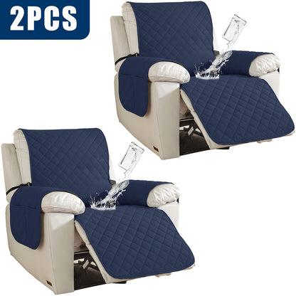 2pcs Waterproof Recliner Chair Non-Slip Cover