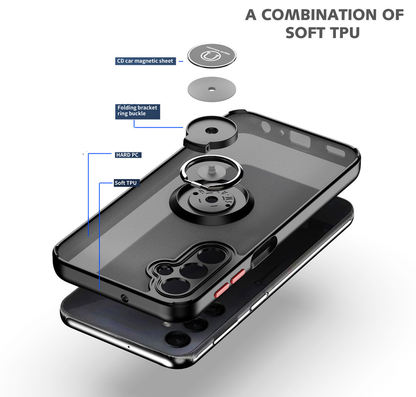 For Samsung A26 5G Case With Car Mount Magnetic Ring Shockproof Cover