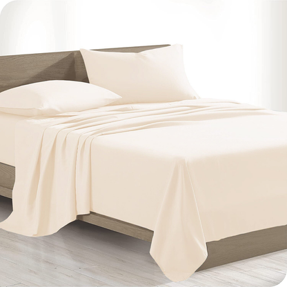 Sheet Set Bed Flat Fitted Single/Double/Queen/King