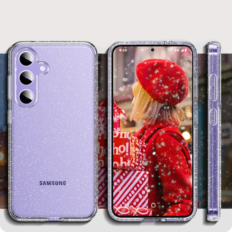 For Samsung Galaxy S22 Ultra Glitter Hybrid Case