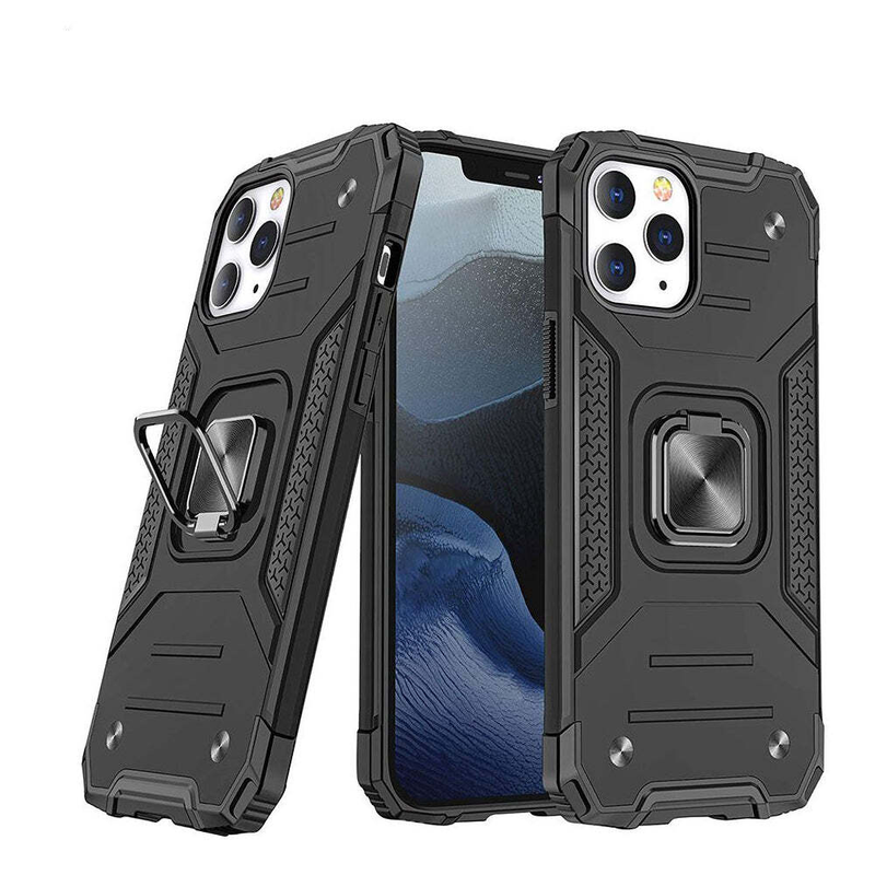 For iPhone 16 Pro Max Black Magnetic Protective case