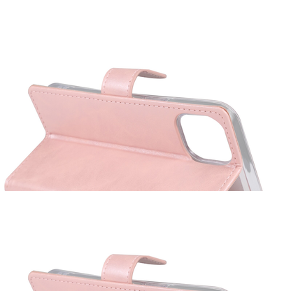 Flip Wallet Case for iPhone 15 ,Rosegold