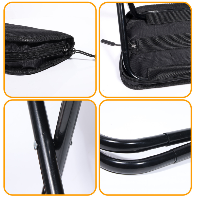 Small Portable Folding Stool  Outdoor Camping Stools Fishing Hiking Picnic Chair
