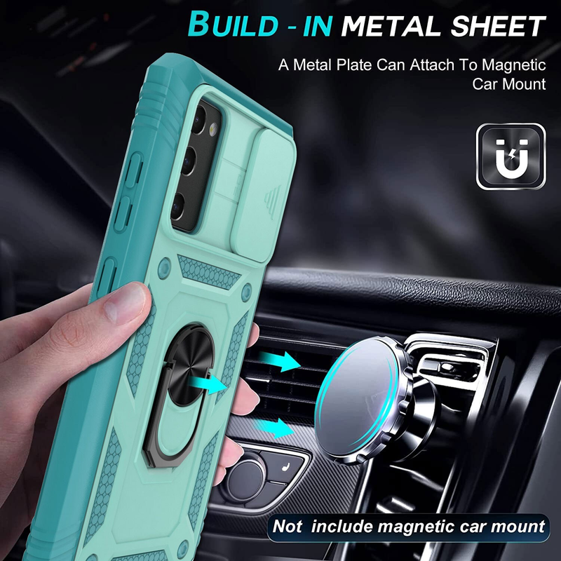 For Samsung Galaxy S21 FE 5G  Shockproof Case-Green