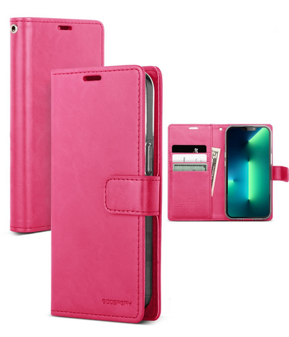 For iPhone 17 Pro Max Hot Pink Wallet Case