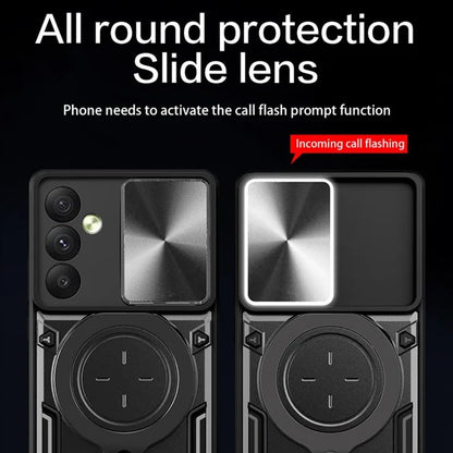 Shockproof case with Camera Slide Window Cover For Samsung Galaxy A15