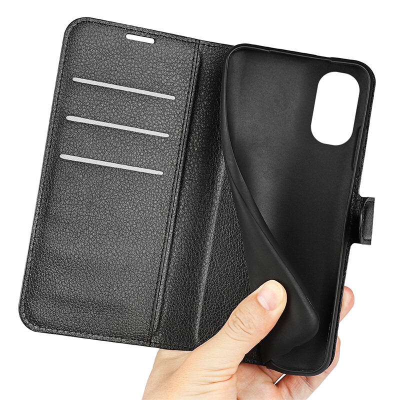 For Moto G24 Leather Wallet Flip Phone Case
