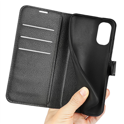 For Moto G24 Leather Wallet Flip Phone Case