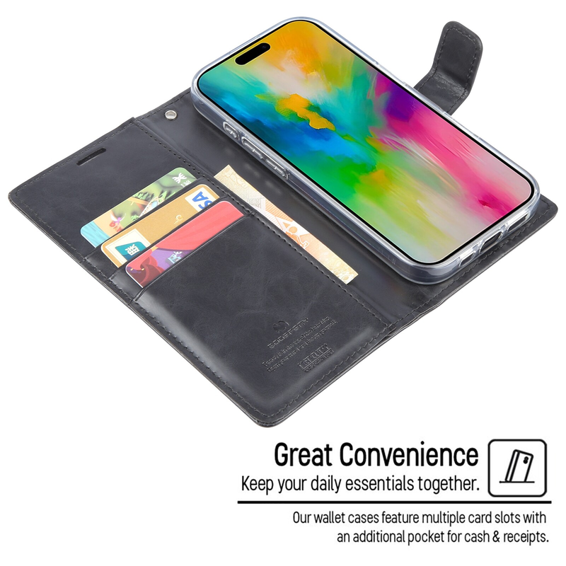 Flip Wallet Case for iPhone Air -Black