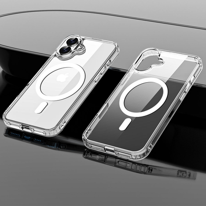 For iPhone 16 Magnet Clear Protective Cover