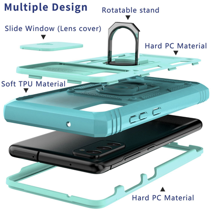 For Samsung Galaxy S21 FE 5G  Shockproof Case-Green