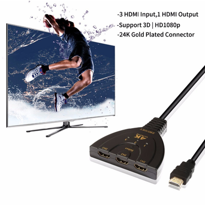 HDMI Splitter with 3 Ports