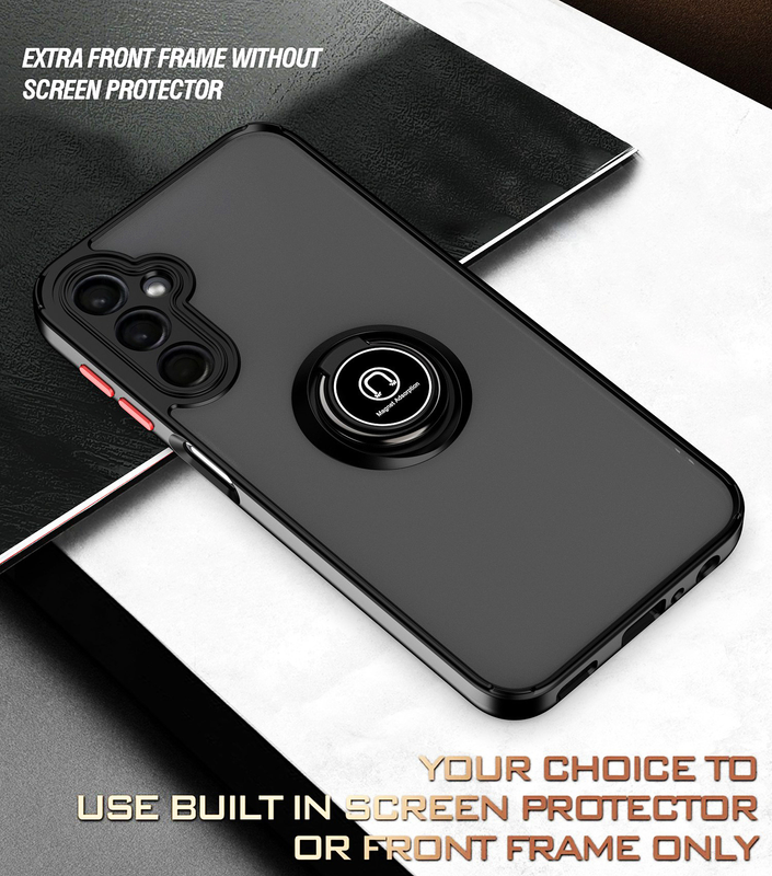 For Samsung A26 5G Case With Car Mount Magnetic Ring Shockproof Cover