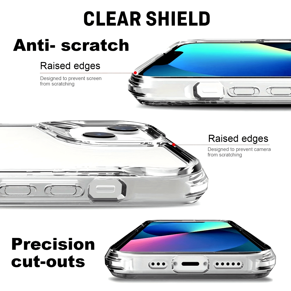 Crystal Clear Shockproof Drop Protection Phone Case For Iphone 14