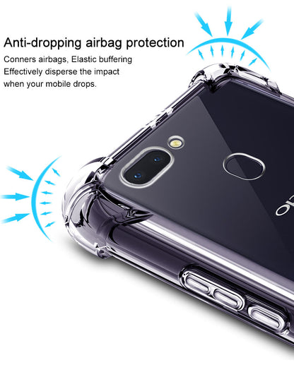 For OPPO Reno13  Shock proof Clear Case + 1 x Screen Protector