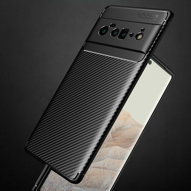 For Google Pixel 9 Case Slim Carbon Fiber Shockproof Heavy Duty Cover