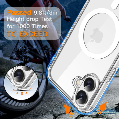 For iPhone 16 Magnet Clear Protective Cover