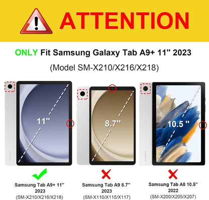 For Samsung Galaxy Tab A9 Plus Tablet Case Folio Smart Case Cover