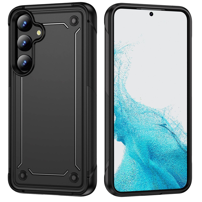 For Samsung Galaxy S24 Grip shockproof tradie phone case,Black