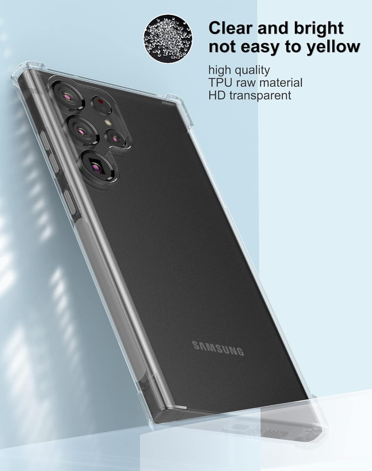 For Samsung Galaxy S25 Ultra Edge S24 S23 S21 Flexible Clear Shockproof  TPU case