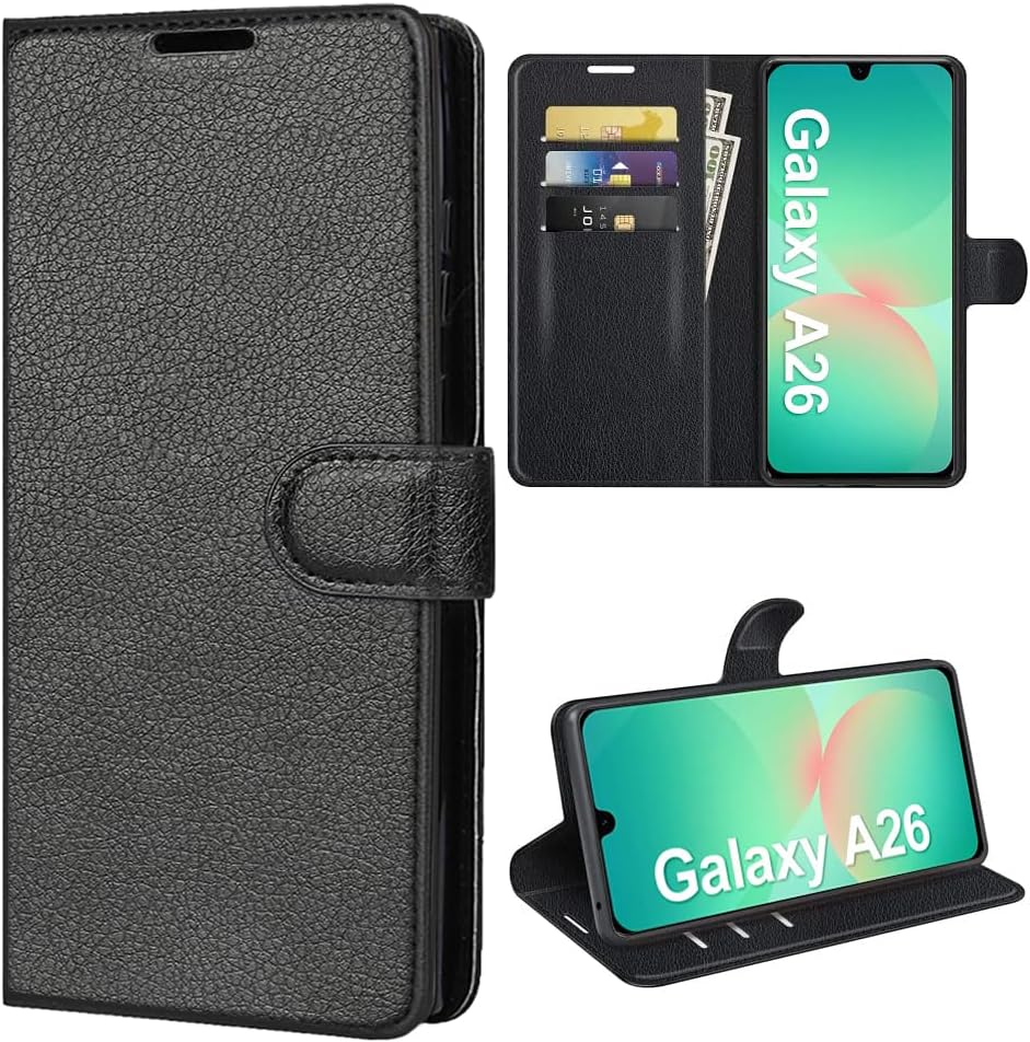 Protective PU Leather Wallet Case Cover for Samsung Galaxy A26