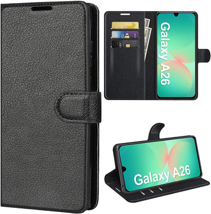 Protective PU Leather Wallet Case Cover for Samsung Galaxy A26