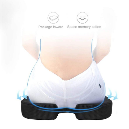 Seat Cushion Memory Foam Pad  For Chair-Black Colour
