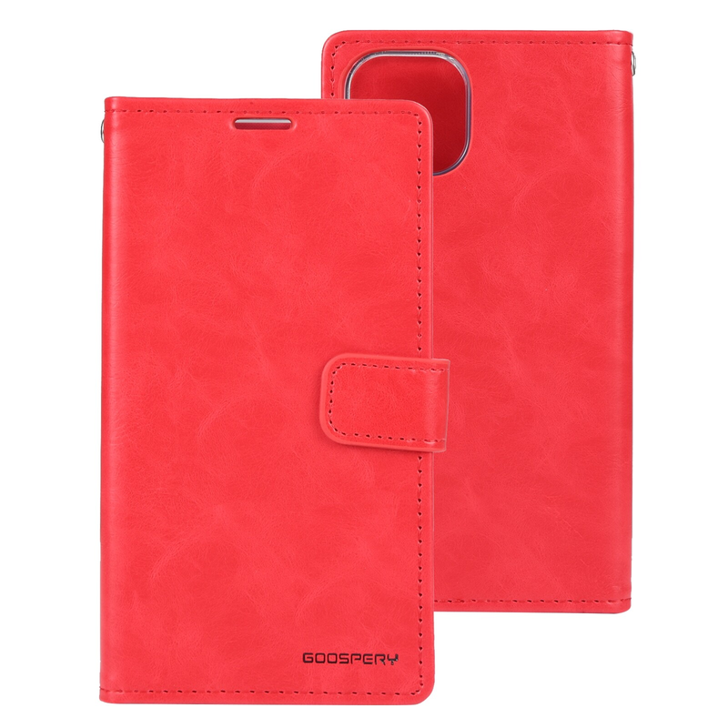 Red Flip Wallet Case for iPhone 14