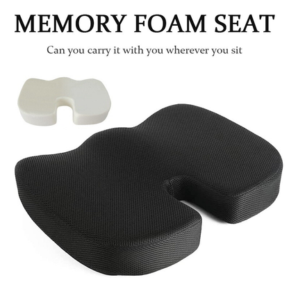 Seat Cushion Memory Foam Pad  For Chair-Black Colour