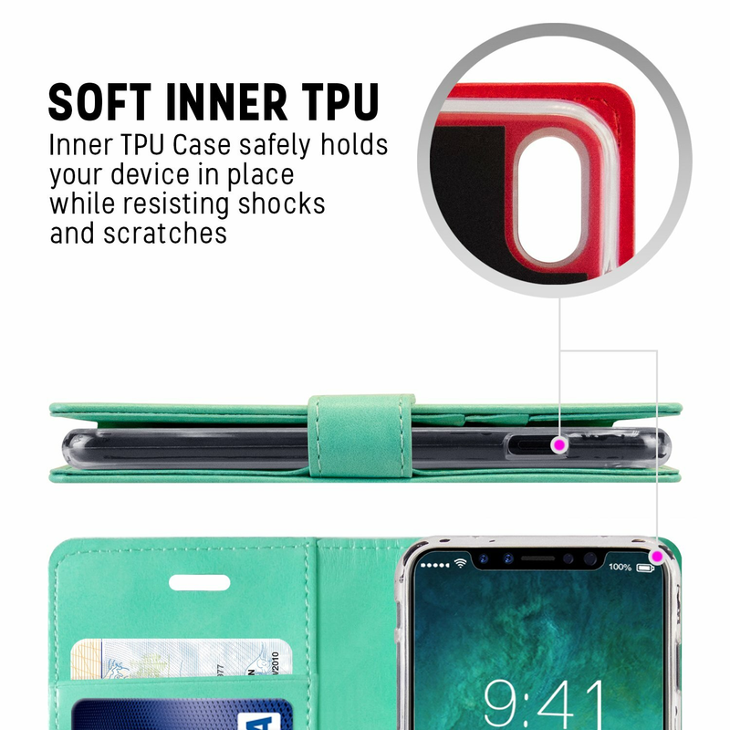 Flip Wallet Case for iPhone 11 Pro ,Mint Green Colour