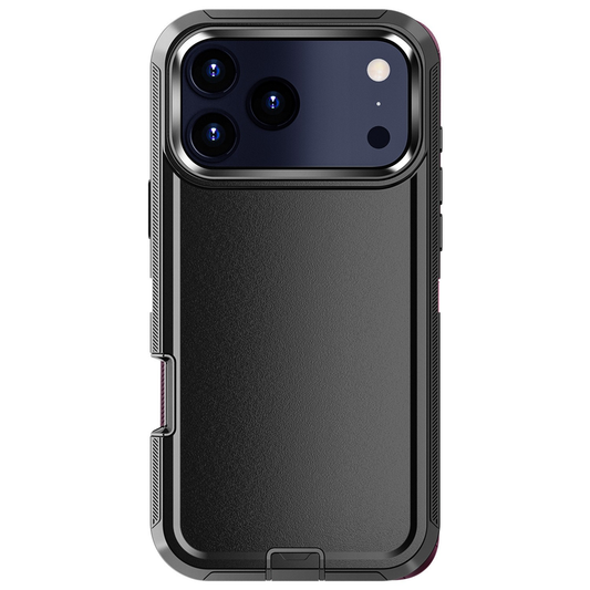 For Apple iPhone 17 Pro Max Heavy Duty Shockproof Case-Black