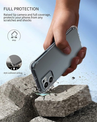 For OPPO Reno13  Shock proof Clear Case + 1 x Screen Protector
