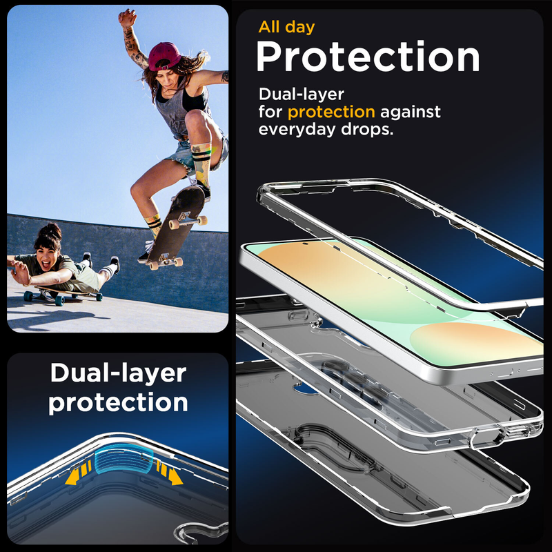 For Samsung Galaxy S24 FE Case Clear Shockproof Heavy Duty  Phone Cover