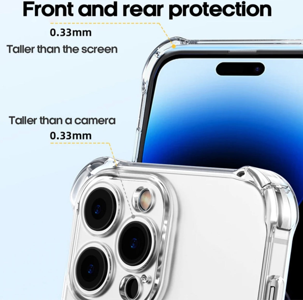 iphone 13 series transparent silicone case