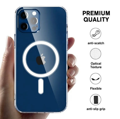 For iPhone 12 Pro Max Magsafe compatible Clear Case