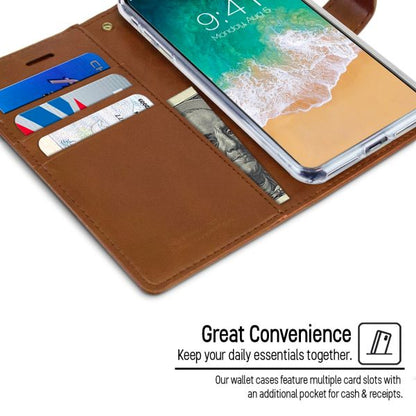 For iPhone 17 Pro Max Wallet Case  Brown + 2 x Screen Protectors