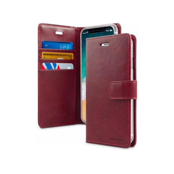 For iPhone 8 Case[3 Card Slots]-Wine Colour
