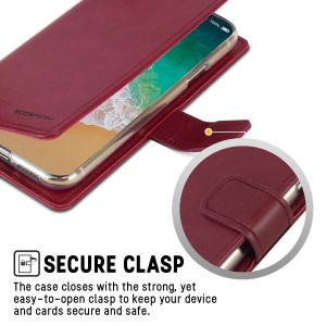 For iPhone 8 Case[3 Card Slots]-Wine Colour