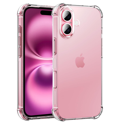 For iPhone 16 Plus clear case Slim Shockproof Silicone cover