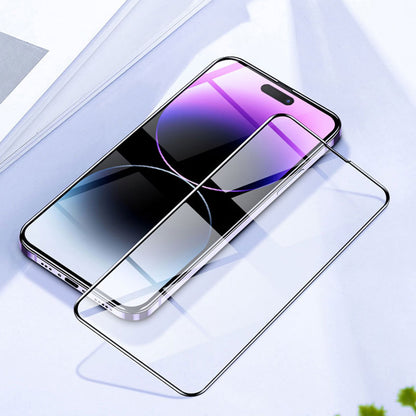 2PCs Tough Full Cover Tempered glass screen protector for iPhone 14 Pro Max