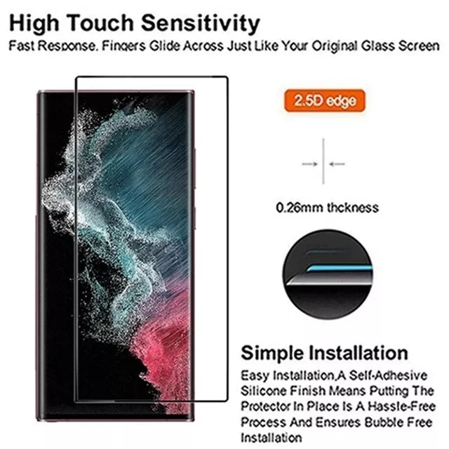 For Samsung S25 S24 S23 S22 S21 plus ultra A17 A07 A15  A36 A56 A16 A06 Tempered Glass Screen Protector