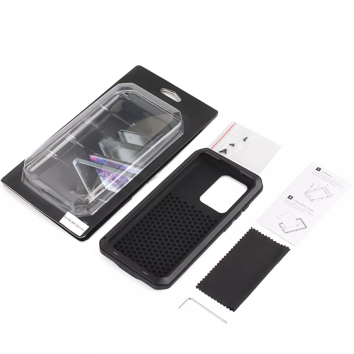 For iPhone 13 Pro Max Metal Case Shockproof Heavy Duty Cover