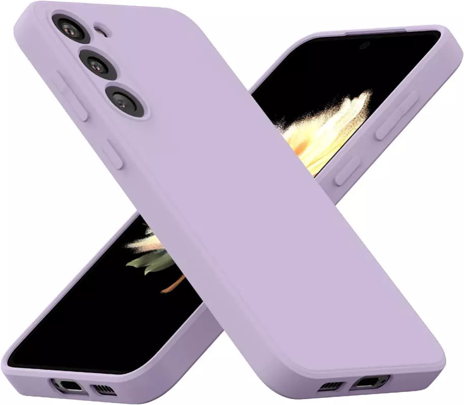 For Samsung Galaxy A35 5G Light Purple Silicone Gel case