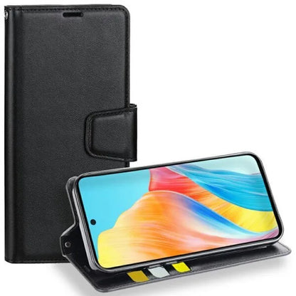 For OPPO A60 5G Wallet Case Black Colour Flip Cover