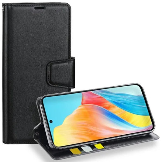 For OPPO A5 5G Wallet Case Black Colour Flip Cover