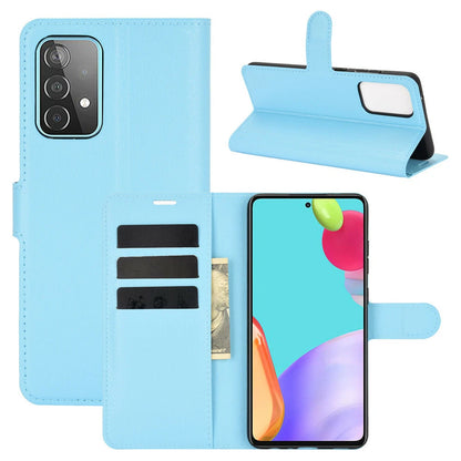 For Samsung Galaxy A35 Wallet Flip Case-Light Blue Colour